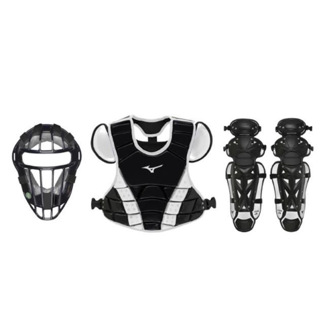 ミズノ MIZUNO 小学生用軟式ゴムソフトボール用捕手防具3点セット