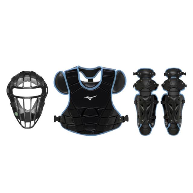 ミズノ MIZUNO 小学生用軟式ゴムソフトボール用捕手防具3点セット