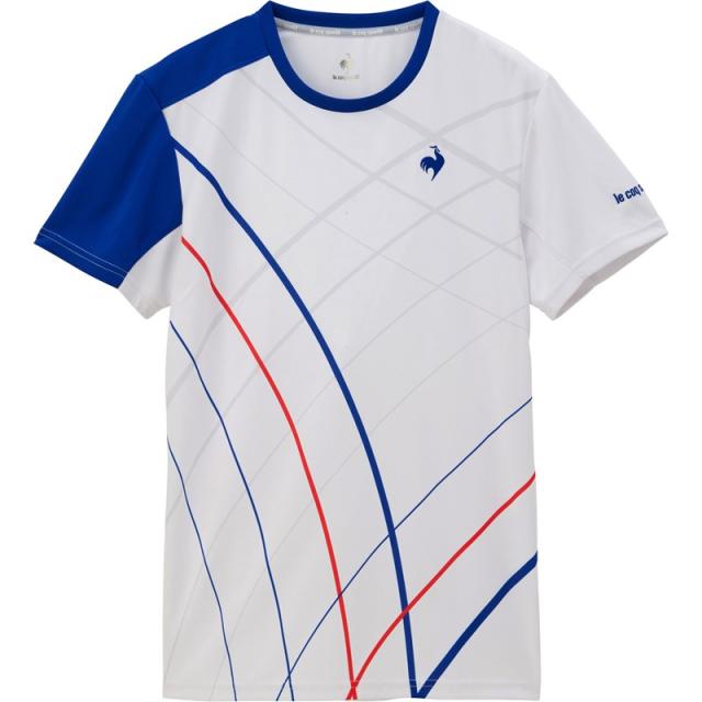 lecoqsportif(ルコック) グラフィックゲームシャツ テニスゲームシャツ M (qtmxja90-wh)の通販は 4,918円