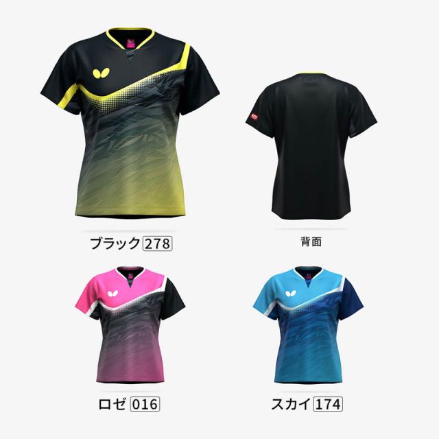 レディースウェア MJ BUTTERFLY(バタフライ) ラウリー・シャツ・レディース 卓球