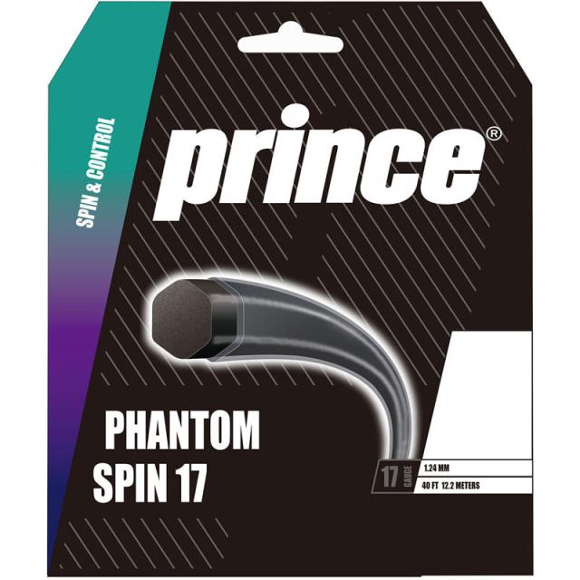 【ロット販売：入り数5】 Prince プリンス ファントム スピン 17 テニス 硬式ガット (7jj049-234)
