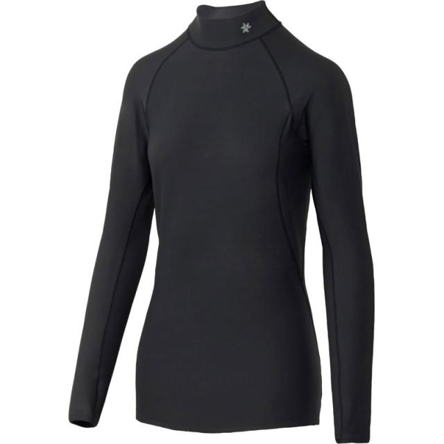 C3fit シースリーフィット コウデンシウォームハイネックロングスリーブ ボディーケア ストレッチシャツ (gcw65302-bk)