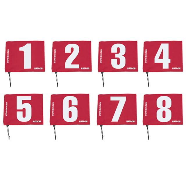 HATACHI(ハタチ) グラウンド・ゴルフ用旗8枚セット ゴルフ 施設備品 施設備品 (BH5001S)