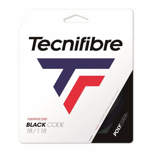 Tecnifibre(テクニファイバー) 200M BLACK CODE 硬式テニス ストリングス (TFSR401)