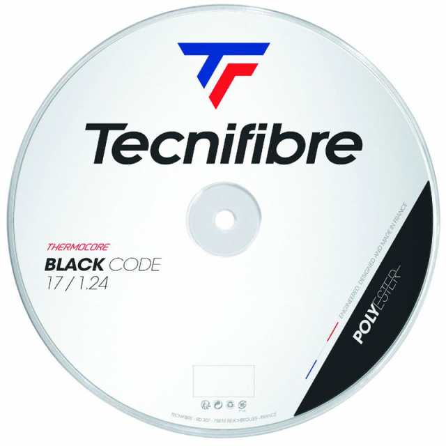 Tecnifibre(テクニファイバー) 200M BLACK CODE 硬式テニス ストリングス (TFSR401)