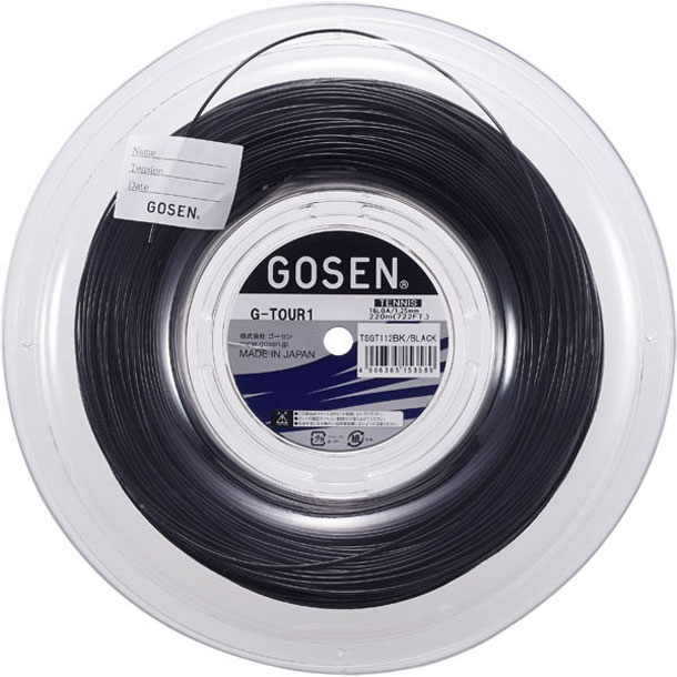 ゴーセン GOSEN G-TOUR1 16L ロール 硬式テニス ストリングス (TSGT112)