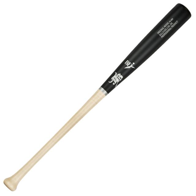 和牛JB 北米産メイプルバット 硬式用 002グリップ ナチュラル×ブラック リング付 硬式用 BFJマーク付き