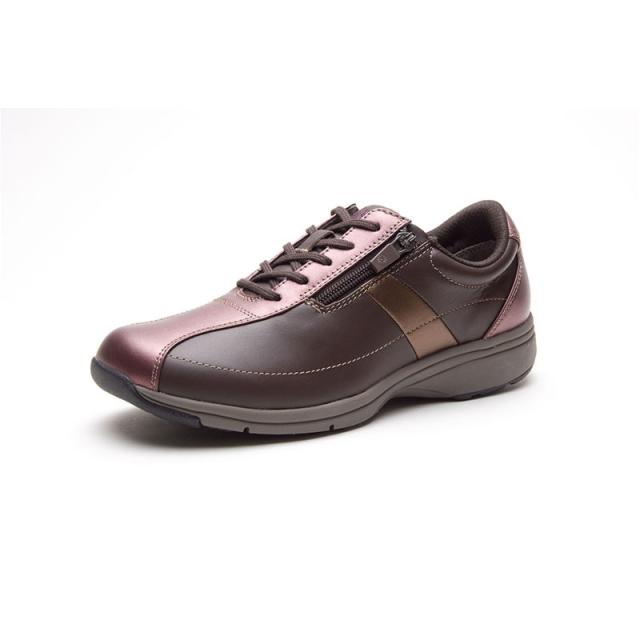 アサヒシューズ Asahi メディカルウォークLF ダークブラウンコンビ (KV77372)