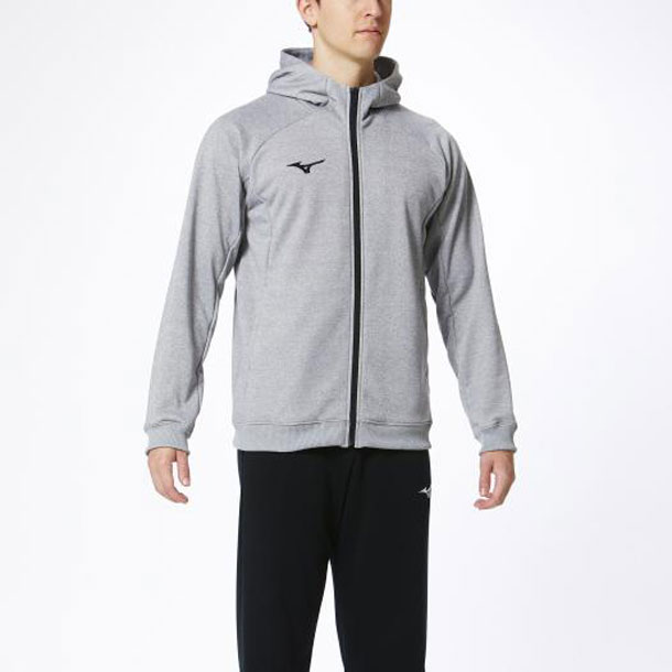 ミズノ MIZUNO スウェットシャツ(フルジップフーディー) (05グレー杢) トレーニングウェア(メンズ) スウェット (32MC0177)の通販は 5,262円