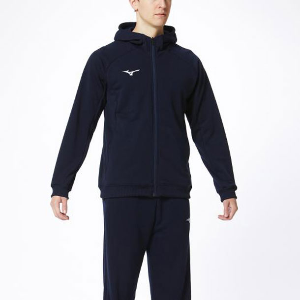 ミズノ MIZUNO スウェットシャツ(フルジップフーディー) (14ネイビー) トレーニングウェア(メンズ) スウェット (32MC0177)の通販は 5,297円