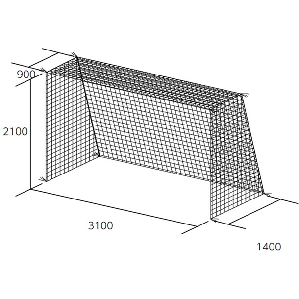 (代金引換・個人宅・北海道・沖縄県への配送不可)トーエイライト TOEI LIGHT フットサル･ハンドゴールネット フットサルネット (b2062)