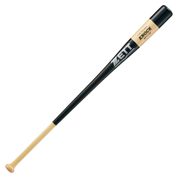 木製 ノックバット KNOCK ZETT ゼットヤキュウソフトノックバット(BKT148-1900)