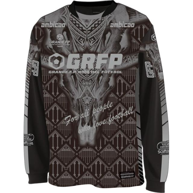 grande(グランデ) ショウカダマスクガラ プラシャツL/S フットサルプラクティクスシャツ (gfph24101-09)