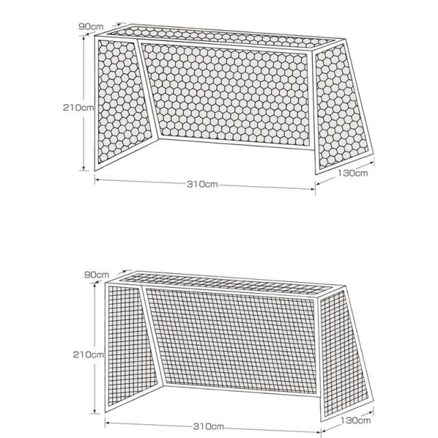 カネヤ(kaneya) ハンドゴールネットPE44WT ハントドッチネット (k3092）