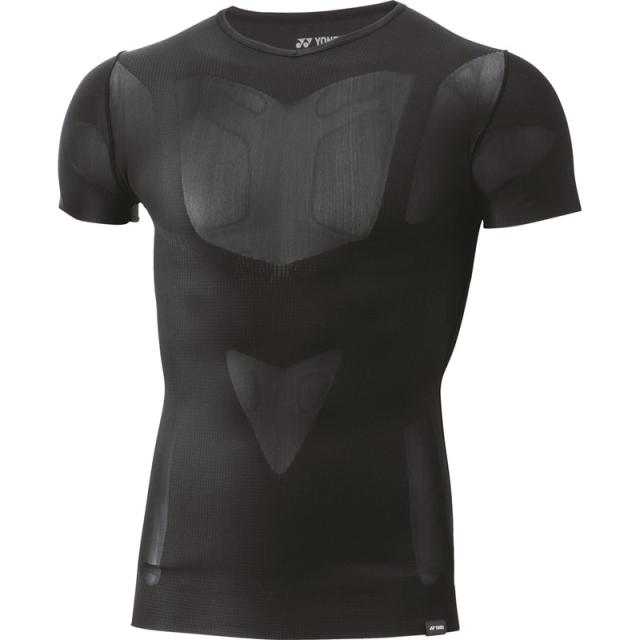yonex(ヨネックス) ユニVネックハンソデシャツ ボディケアストレッチシャツ (stba1022-007)