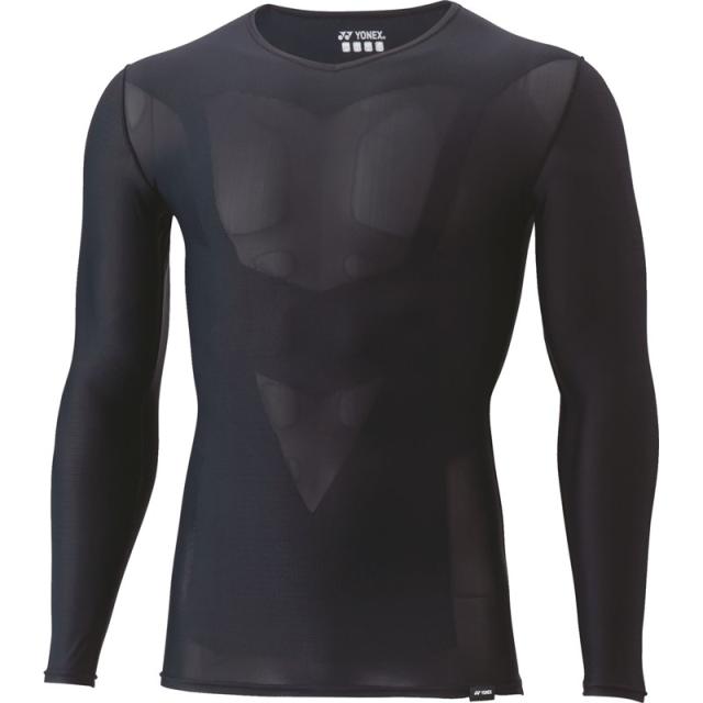 yonex(ヨネックス) ユニVネックナガソデシャツ ボディケアストレッチシャツ (stba1023-007)