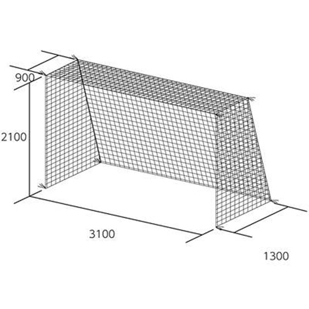 (代金引換・個人宅・北海道・沖縄県への配送不可)トーエイライト TOEI LIGHT フットサル･ハンドゴールネット フットサルネット (b3771)