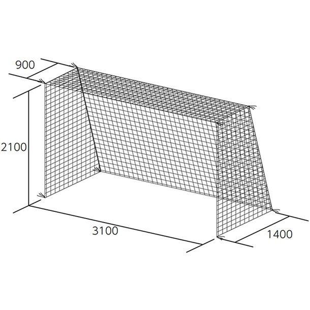 (代金引換・個人宅・北海道・沖縄県への配送不可)トーエイライト TOEI LIGHT ハンドゴールネット(ケン) ハントドッチキグ (b3957)