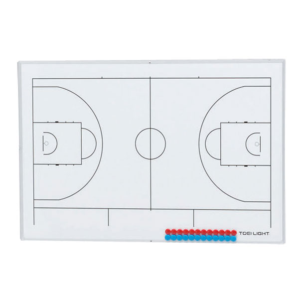 (代金引換・個人宅・北海道・沖縄県への配送不可)トーエイライト TOEI LIGHT 作戦板SR バスケット新コート 学校機器 器具 (B6119NB)