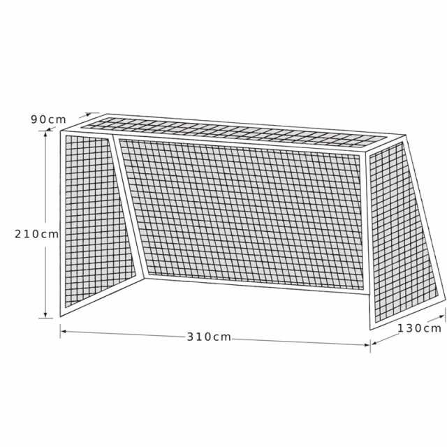 カネヤ(kaneya) ハンドゴールネット PE75 シロ 学校 機器 ネット (k1218)
