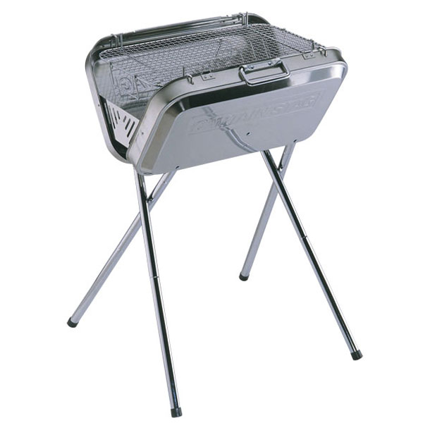 キャプテンスタッグ captainstag フラッグステンレスV型バーベキューコンロ M-6490 アウトドアネンリョウ･カキ (M6490)