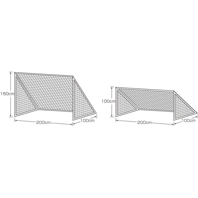 カネヤ(kaneya) ミニゴールネット215WT サッカー ネット (k1342)