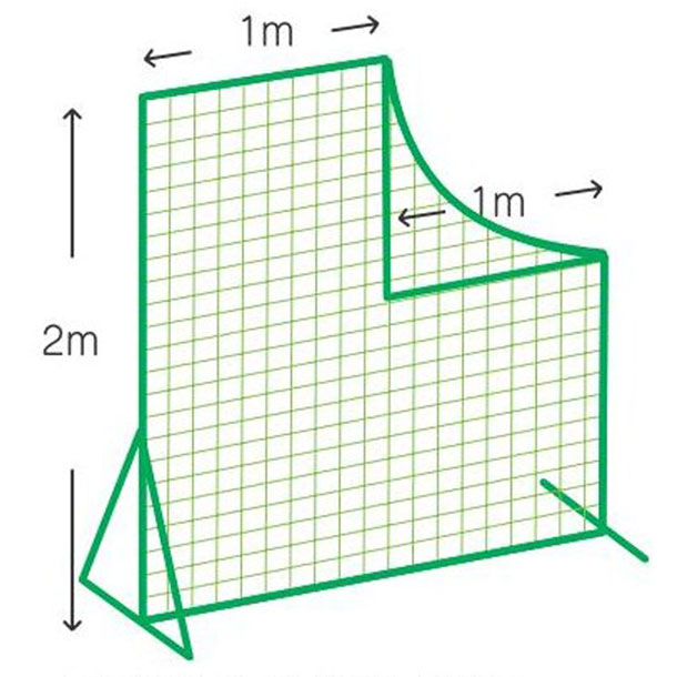 カネヤ KANEYA ピッチャー前用L型ダブルネット取替用(硬式･軟式兼用) 野球 ソフトネット (KB1100WN)