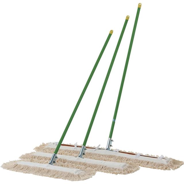 (代引き・個人宅・北海道・沖縄への配送不可)三和体育 タイイクカンモップ(シロ)120CM 3B 学校機器 体育館備品 (s3916)