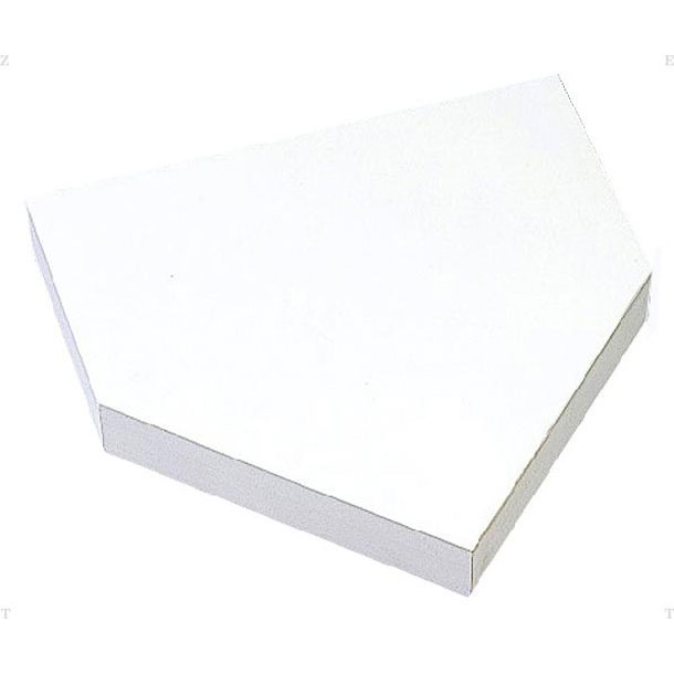 ゼット ZETT 一般用 ホームベース 野球 ソフトゴムホーム ベース (ZBV17B)