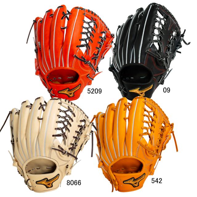 ミズノ MIZUNO 硬式用 ミズノプロ 外野手用：サイズ18N グラブ袋付 BSS