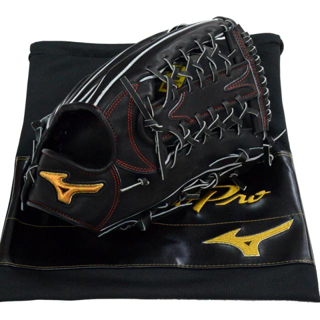 ミズノ MIZUNO 硬式用 ミズノプロ 外野手用：サイズ18N グラブ袋付 BSS