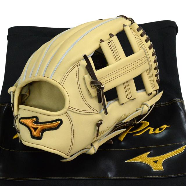 ミズノ MIZUNO 硬式用 ミズノプロ 内野手用：サイズ9 グラブ袋付 BSS