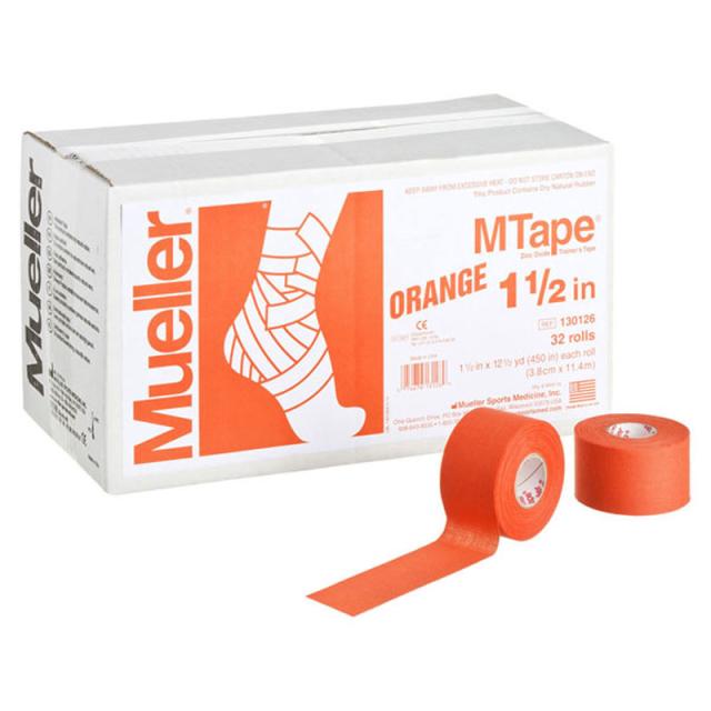 【ロット販売：入り数32】 MUELLER(ミューラー) Mテープチームカラー オレンジ ボディーケア テーピング (130825)