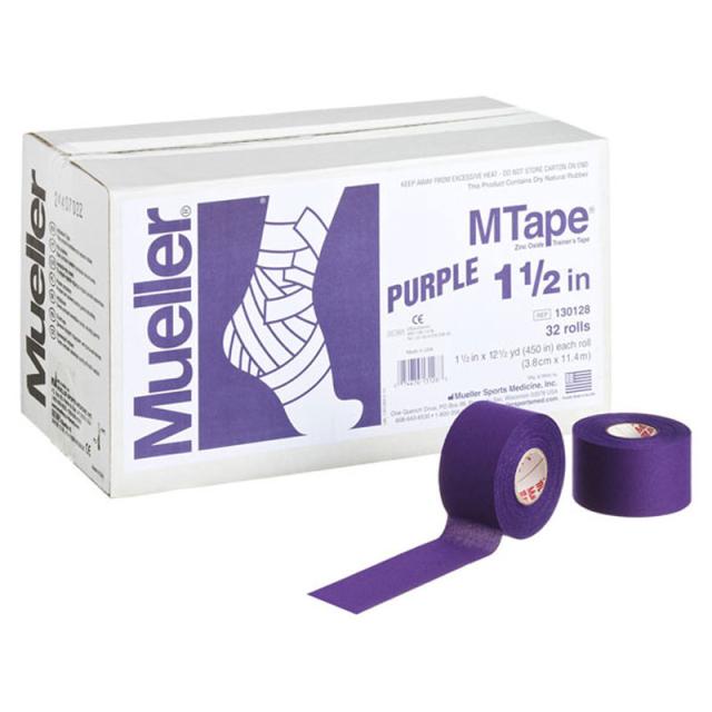 【ロット販売：入り数32】 MUELLER(ミューラー) Mテープチームカラー パープル ボディーケア テーピング (130826)