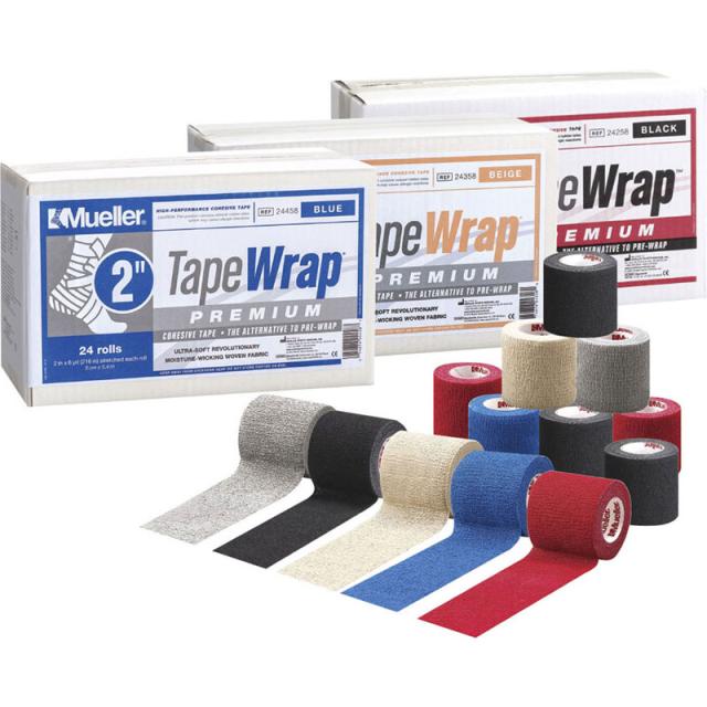 【ロット販売：入り数24】 MUELLER(ミューラー) テープラップ プレミアム50mmベージュ ボディーケア テーピング (24358b)