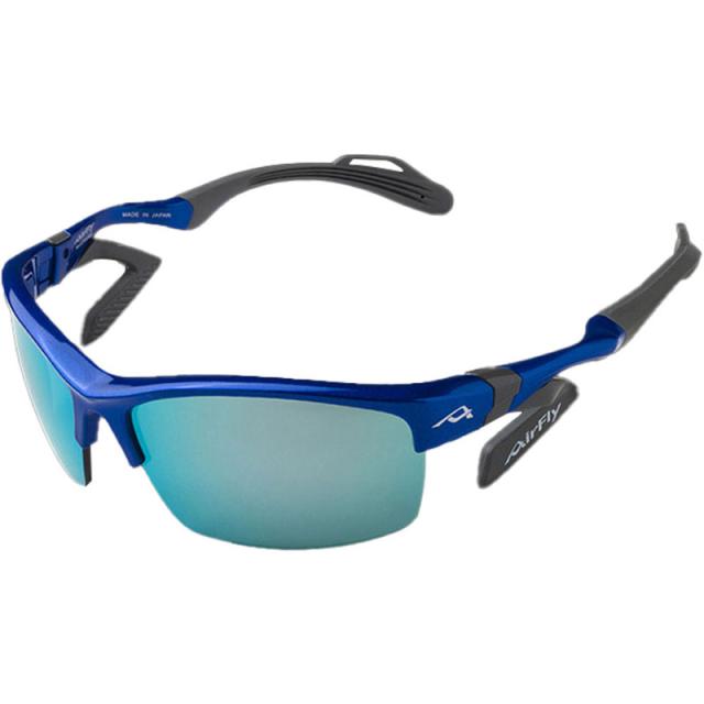 Airfly(エアフライ) 鼻パッドノナイスポーツサングラス AF-303 C-3 BLUE マルチスポーツ サングラス (af303c3)