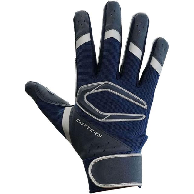 Cutters(カッターズ) パワーコントロール4.0 L ネイビー シルバー 野球 ソフトボール バッティンググラブ (b444-nvsl)の通販は
