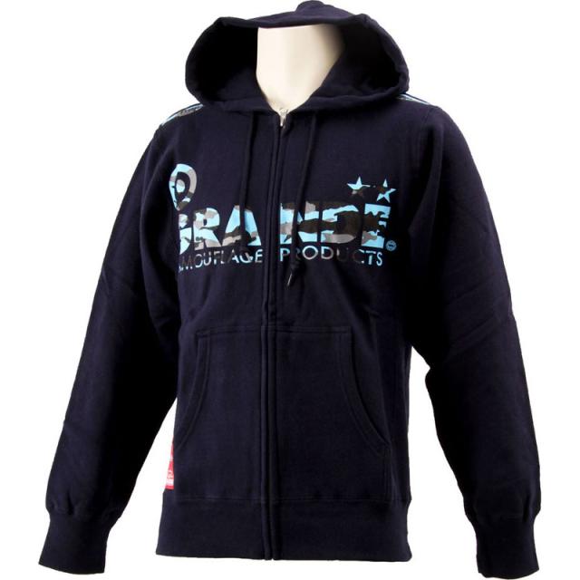 GRANDE.F.P(グランデエフピー) CAMO プロトタイプ スウェット ジップパーカー フットサル スウエットジャケット (gfp10166-8781)