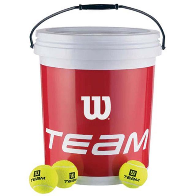 WILSON(ウイルソン) テニス ノンプレッシャーボール 72 球(専用バケツ入リ) テニス 競技ボール 硬式 (wrt131200)