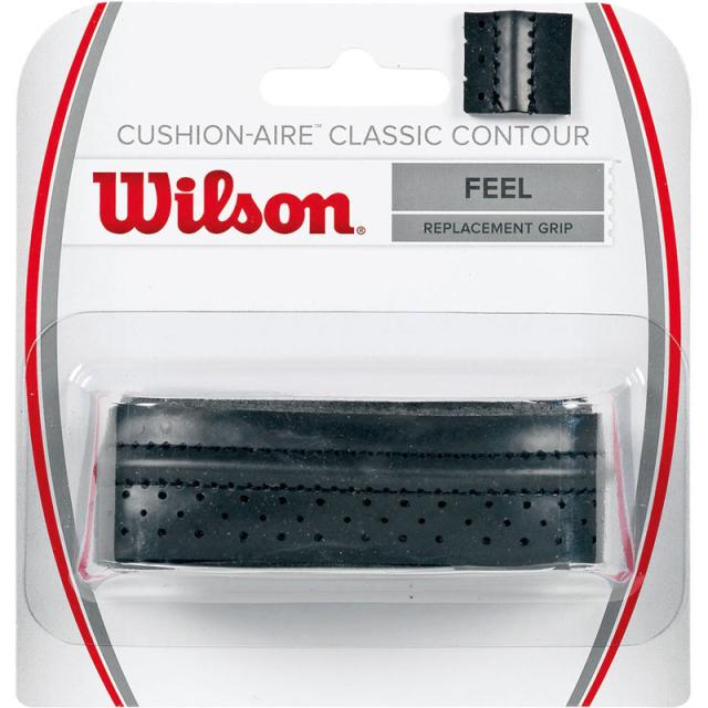 【ロット販売：入り数6】 Wilson(ウイルソン) CA CLASSIC CONTOUR REPL GRIP BK テニス ラケット 雑品 (wrz4203-bk)