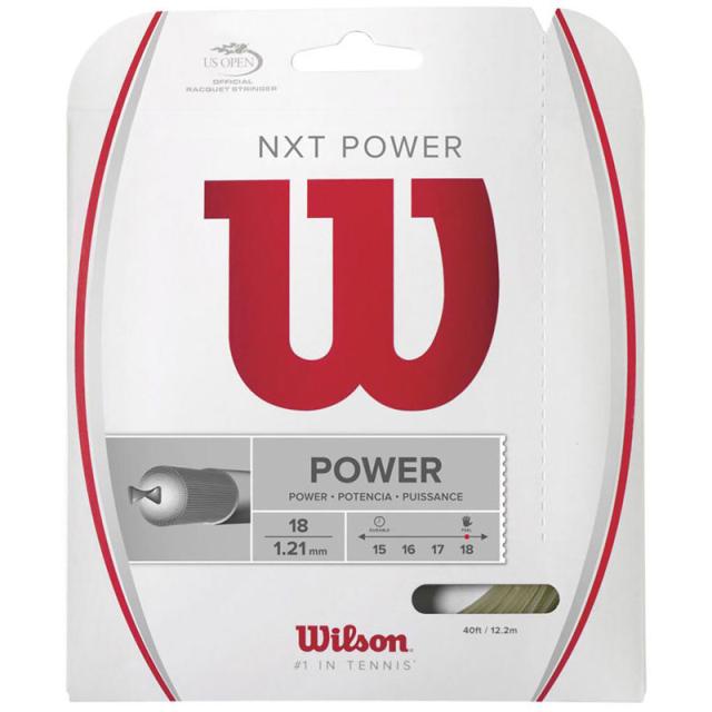 【ロット販売：入り数6】 Wilson(ウイルソン) NXT POWER 18 テニス 硬式ガット (wrz941800)