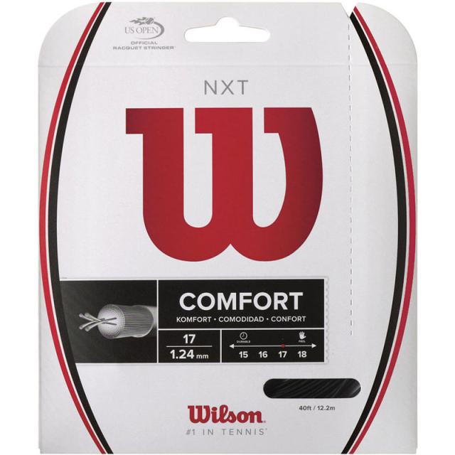 【ロット販売：入り数6】 WILSON(ウイルソン) NXT 17 BLACK テニス 硬式ガット (wrz943000)