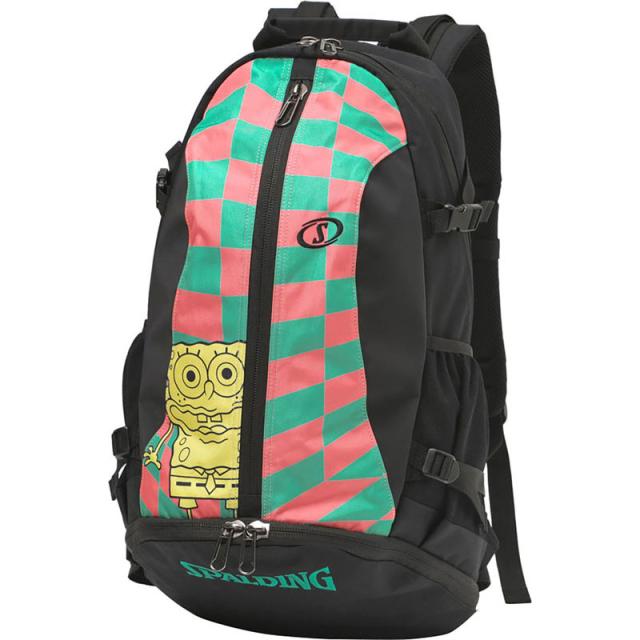 SPALDING スポルディング ケイジャー スポンジ・ボブ チェッカーフラッグ バスケットボール バックパック 40007sbc