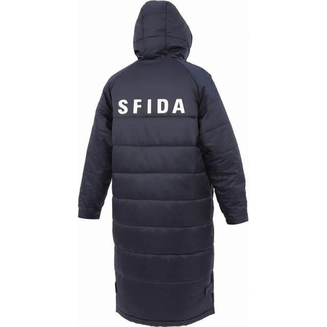 SFIDA スフィーダ BP パデッドロングコート LINE フットサル コート sa24854-nvy_1