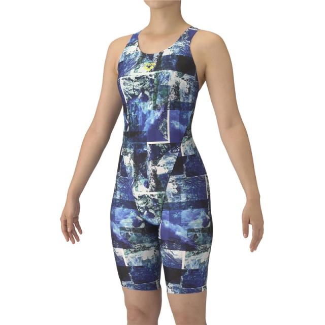 arena(アリーナ) フイツトネスワンピーススパツツ 水泳水着W フィット (as5fwf05l-blyl)