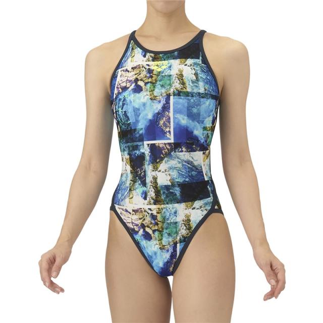 arena(アリーナ) トレーニングワンピース 水泳水着W 非公認 (as5fwm05l-blnv)