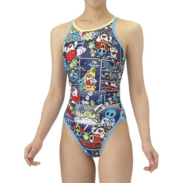 arena(アリーナ) トレーニングワンピース 水泳水着W 非公認 (as5fwm13l-nvbl)