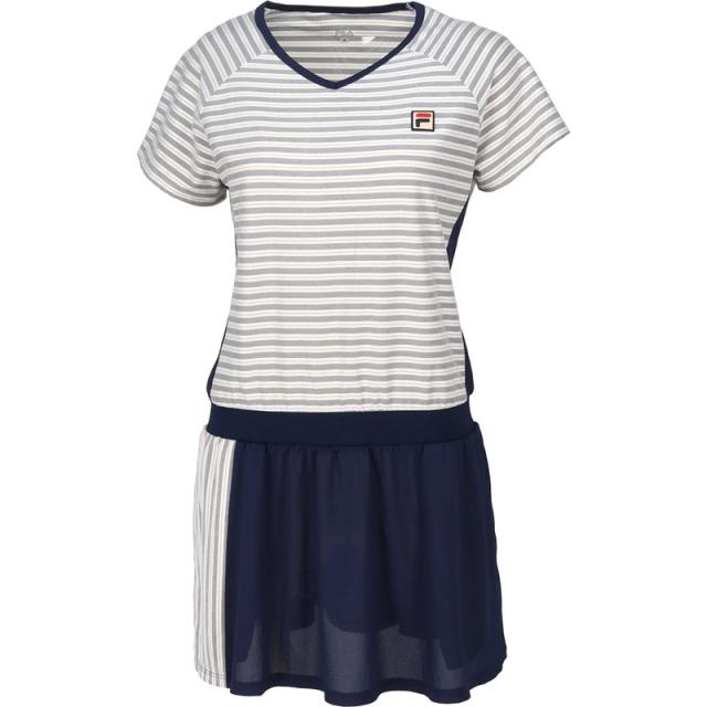 2025春夏モデル　FILA ネイビー テニスウェア　ワンピース フィラ テニスウェア ワンピース 2025春夏モデル FILA ネイビー テニス