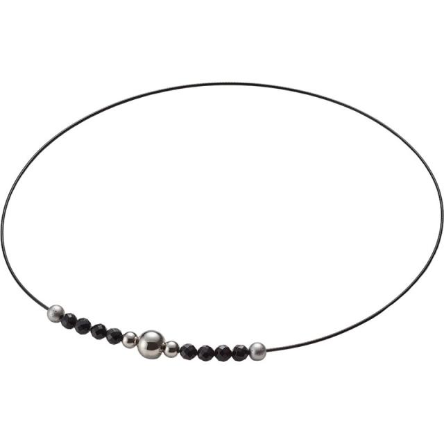 ファイテン(phiten) ネックレス ワイヤー オニキス BK 50CM ボディケアグッズその他 (jx966053)