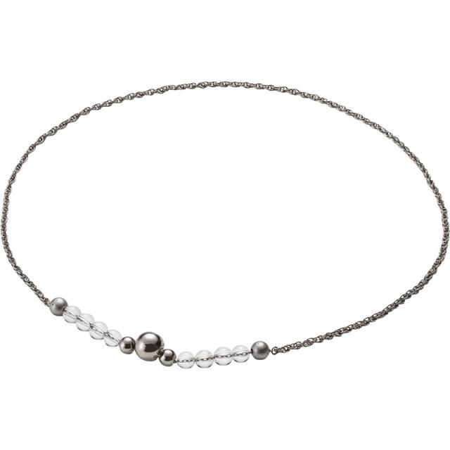 ファイテン(phiten) ネックレス チェーン スイショウ SV 50CM ボディケアグッズその他 (jx969053)